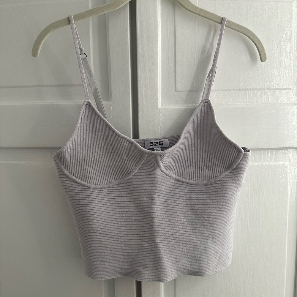 NEW 525 ribbed bralette tank | size L